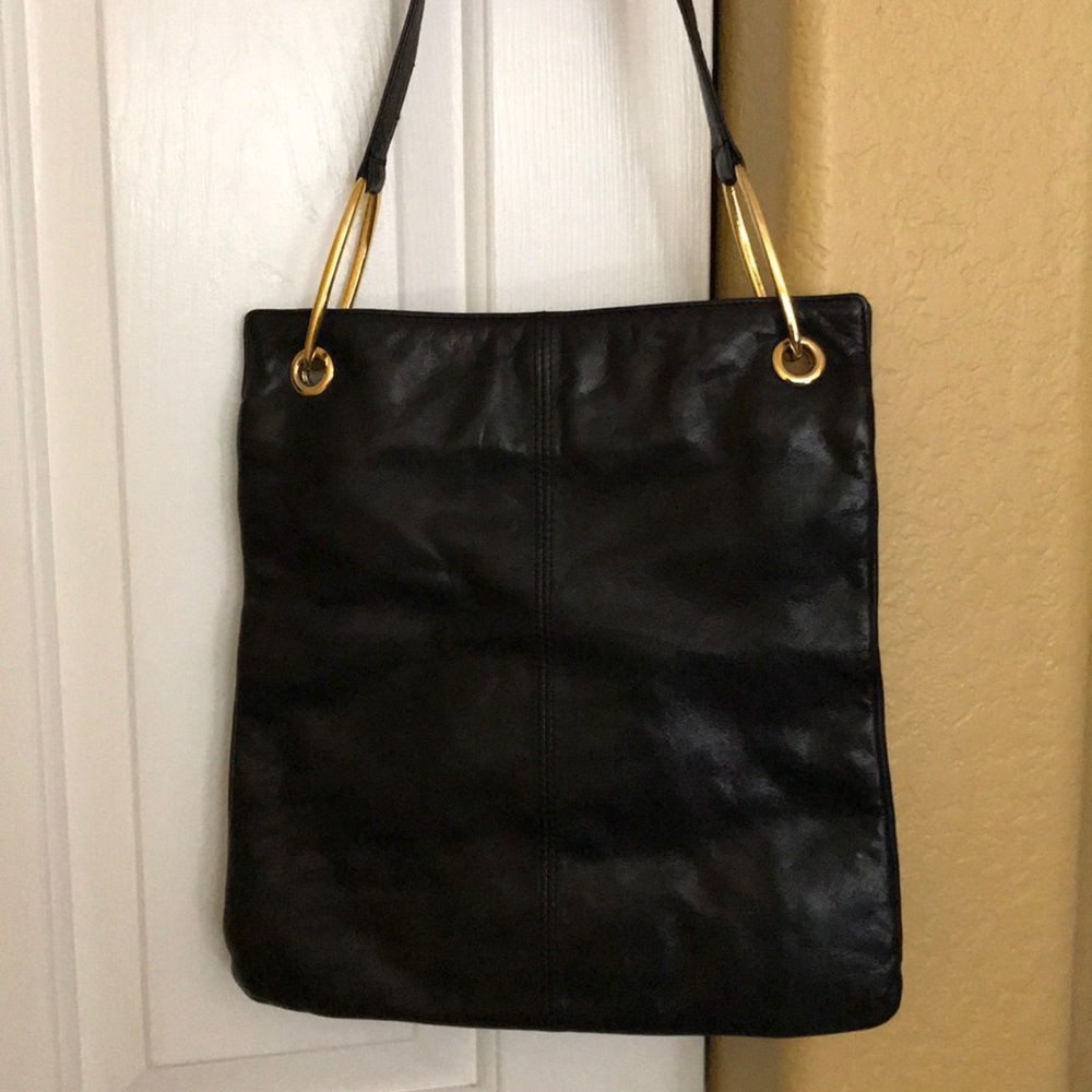 DK Leather Black Bag